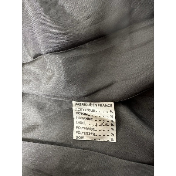 Vintage Womens Jacket 70s Ted Lapidus Dress Paris Made In France, Blue Size 44 L - Picture 8 of 12